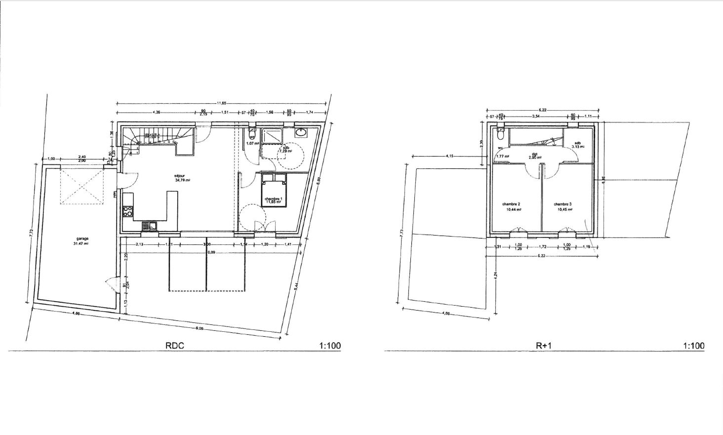 A CADENET  Villa T4  en duplex 83m² + Garage 30m2 sur 300 m² de terrain